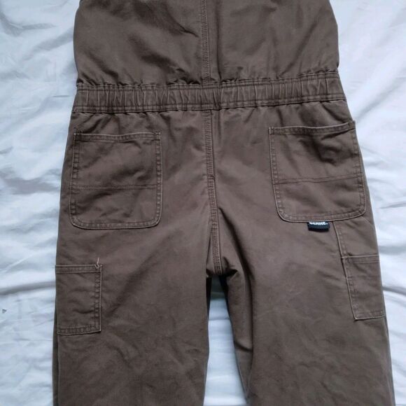 Berne Insulated Canvas Bibs Overalls Youth Medium 10-12 Brown Adjustable BB21BB - Picture 13 of 13